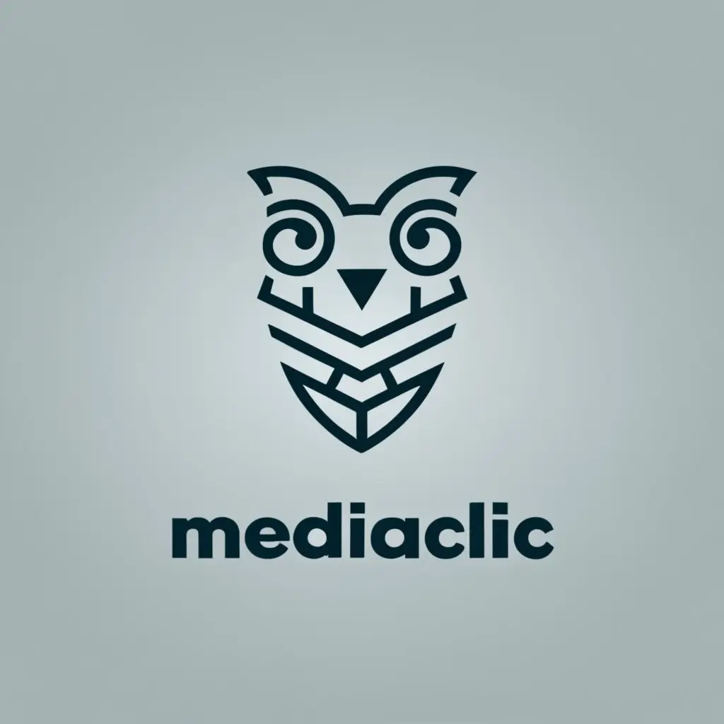 AI logo maker - A logo for a digital marketing agency, incorporating the text _Mediaclic_ in modern typography, designed for use in the internet industry, with a distinctive Moroccan flair